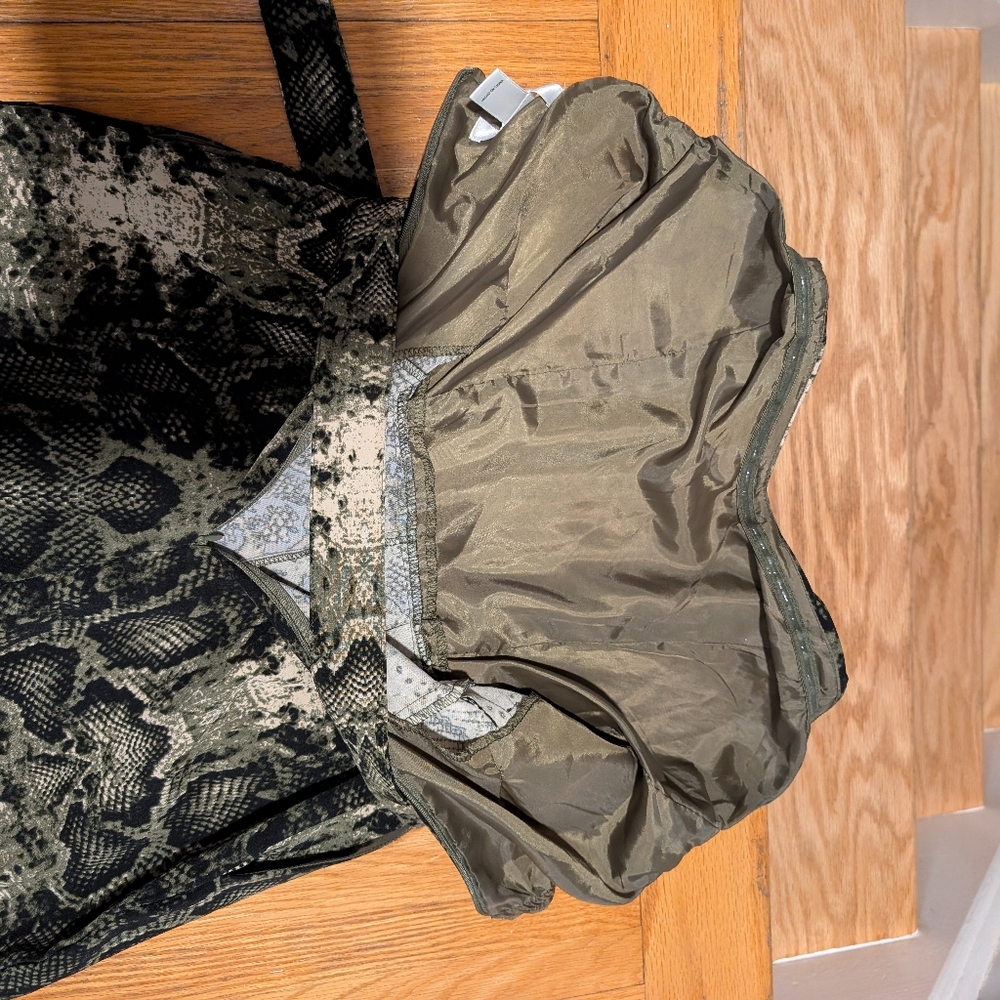 Strapless Snakeskin Print Jumpsuit XS - Picture 7 of 7